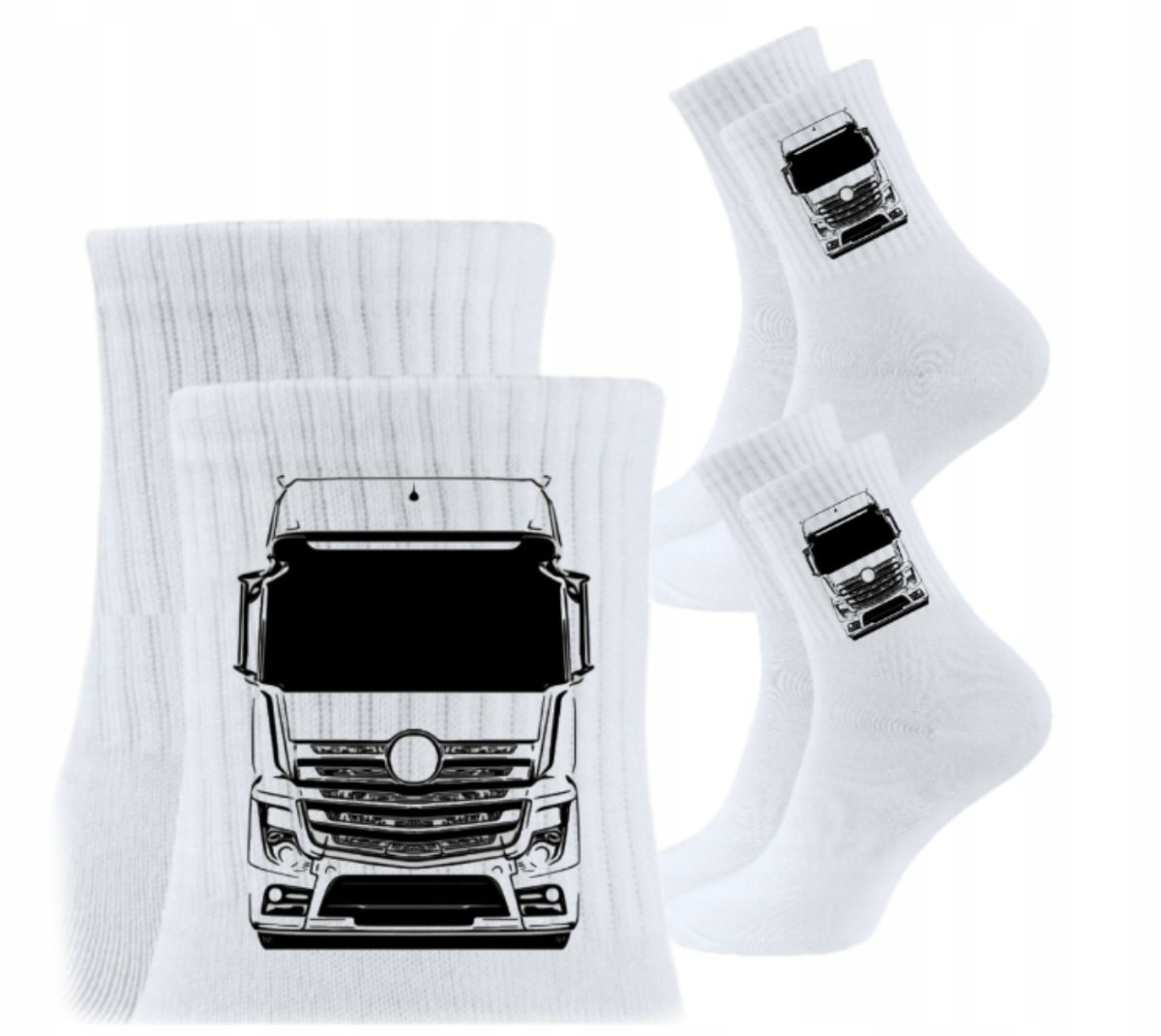 3x Skarpetki Urodziny Prezent Skarpety dla kierowcy auta TIR MERCEDES