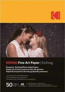 Papier FOTO Fotograficzny KODAK Fine Art Paper A6 50 szt. 4x6'' 10x15cm / 9891-199 - Papier do drukarek - miniaturka - grafika 1