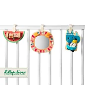 Zawieszki - Zestaw drewnianych zawieszek aktywizujących Nosorożec Marius 9 m+ Lilliputiens - miniaturka - grafika 1