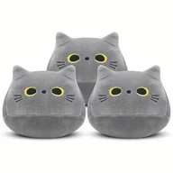 Maskotki i pluszaki - 2 x MIĘKKI OKRĄGŁY KOTEK PODUSZKA MASKOTKA PLUSZAK DLA DZIECI ROZMIAR M 30 - miniaturka - grafika 1