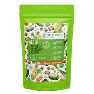 GROSO zupa krem z soczewicy i grochu 250g - Pasztet i przetwory mięsne - miniaturka - grafika 1