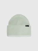 Czapki dla dzieci - 4F Czapka zimowa z dodatkiem wełny dziecięca - turkusowa Uniwersalny - miniaturka - grafika 1