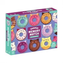 Mudpuppy Memory Koty - Donuty z Elementami w Kształcie Pączków z Dziurką - Gry planszowe - miniaturka - grafika 1