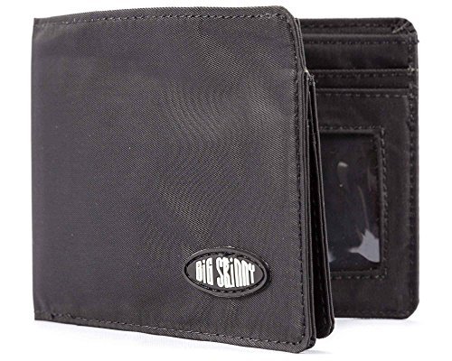 Big Skinny Męski portfel L-Fold Passcase Slim Tech, pomieści do 30 kart, czarny