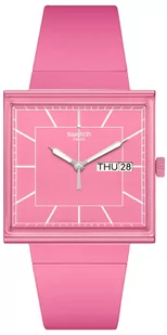Zegarek Zegarek Swatch SO34P700 WHAT IF…ROSE? - Zegarki męskie - miniaturka - grafika 1