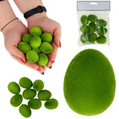 Ozdoby bożonarodzeniowe - TG63639-8 JAJKA WELUROWE JAJECZKA OZDOBNE WIELKANOC 9SZT - miniaturka - grafika 1