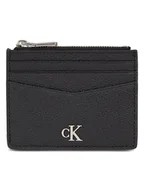 Portfele - Calvin Klein Skórzane etui w kolorze czarnym na karty - 10,5 x 8,5 x 0,50 cm - miniaturka - grafika 1