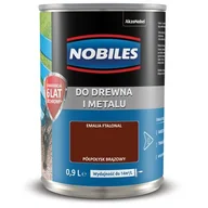 Emalie - Farba ftalowa do drewna i metalu Ftalonal Brązowy 0,9 l Nobiles - miniaturka - grafika 1