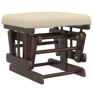 Fotel pływający z podnóżkiem, kremowy, obity tkaniną Lumarko - Fotele - miniaturka - grafika 8