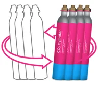 Akcesoria i części AGD - Gaz CO2 do naboju różowego Quick Connect dla saturatorów, 4 sztuki - miniaturka - grafika 1