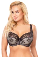 Biustonosze - Vivisence 1055 czarno-beżowy 75D Biustonosz półusztywniany - miniaturka - grafika 1