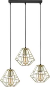 Lampy sufitowe - TK Lighting Diamond lampa wisząca 3-punktowa złota 4111 - miniaturka - grafika 1