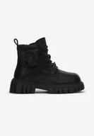 Botki damskie - Czarne Botki Aurore - miniaturka - grafika 1