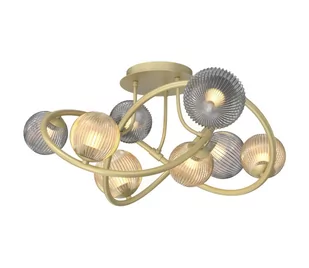 Wofi 9015-804 - LED Żyrandol natynkowy METZ 8xG9/3,5W/230V złoty/szary - Lampy sufitowe - miniaturka - grafika 1
