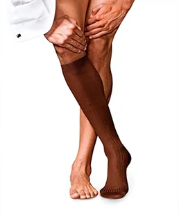 Falke No. 10 Pure Fil D'Ecosse skarpety, Acacia, 39-40 - Skarpetki męskie - miniaturka - grafika 1