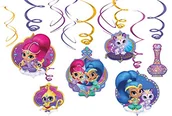 Urodziny dziecka - Amscan Dekoracje spiralki Shimmer & Shine 6 sztuk - miniaturka - grafika 1