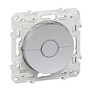 Wyłączniki światła i elektryczne - Schneider Łącznik wentylatora podtynkowy 3 przyciskowy Odace S530243 aluminium - miniaturka - grafika 1
