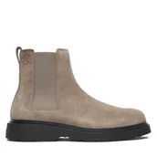 Botki męskie - Sztyblety Calvin Klein Combat Ess Chelsea Boot Su YM0YM01372 Beżowy - miniaturka - grafika 1