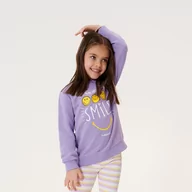 Swetry dla dziewczynek - Sinsay - Bluza SmileyWorld® - Fioletowy - miniaturka - grafika 1