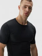 Koszulki sportowe męskie - Męska koszulka treningowa 4F 4FWAW24TFTSM1004 - szara - miniaturka - grafika 1