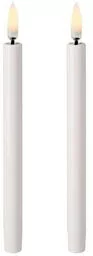 Uyuni - Świeca Stołowa Mini LED Nordic White 2 pcs 1,3 x 13 cm Uyuni Lighting - Świece - miniaturka - grafika 1