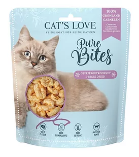 CAT'S LOVE Pure Bites krewetki grenlandzkie - przysmaki liofilizowane dla kota 30 g - Przysmaki dla kotów - miniaturka - grafika 1