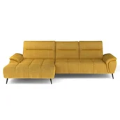 Narożniki - Narożnik z elektrycznie wysuwanym siedziskiem MONTANA MINI | kolory do wyboru - miniaturka - grafika 1