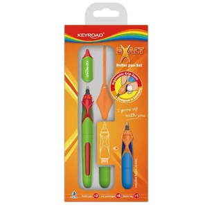 Pióro kulkowe KEYROAD EXACT 0,7mm zawieszka mix kolorów - Przybory szkolne - miniaturka - grafika 1