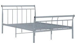 Szare metalowe łóżko loftowe 120x200 cm Zeya 3X - Łóżka - miniaturka - grafika 1