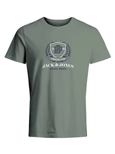 Koszulki męskie - Jack & Jones Koszulka w kolorze khaki - grafika 1