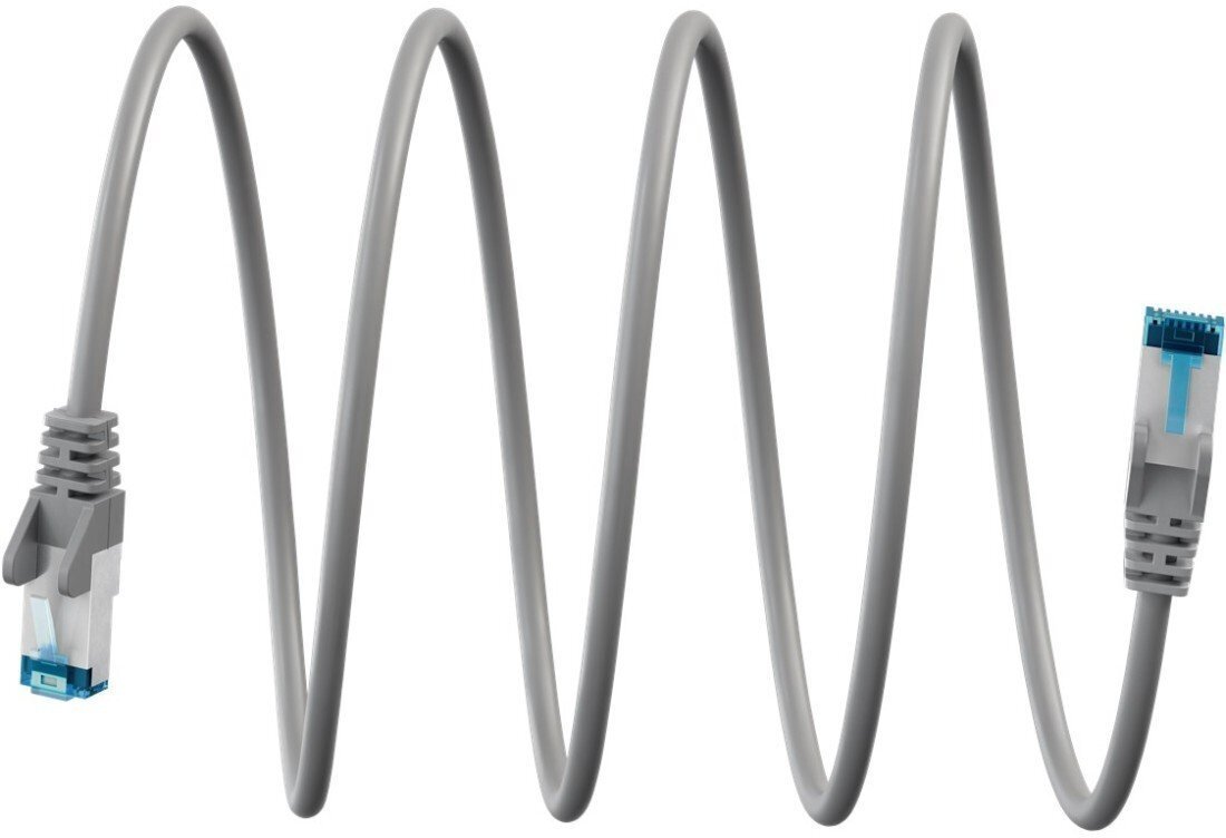 Goobay Kabel krosowy, Cat 6a, S/FTP PiMF, szary, 2 m 79318