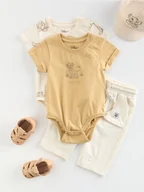 Moda i Uroda OUTLET - Reserved - Bawełniane body Król Lew 2 pack - kremowy - miniaturka - grafika 1
