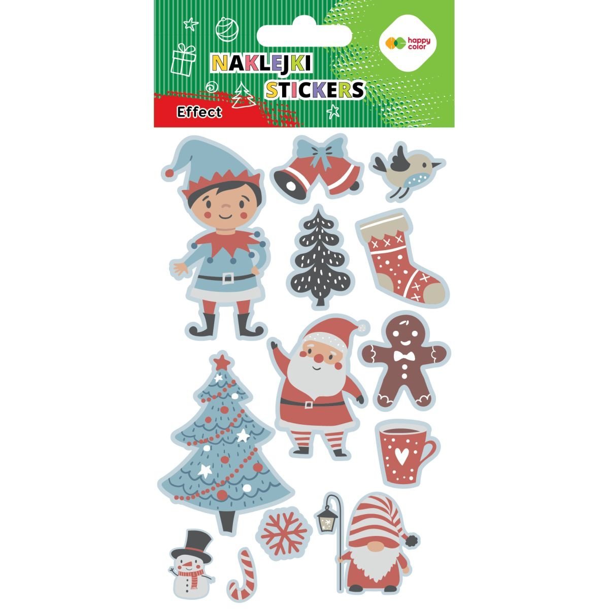 Naklejki EFFECT, Xmas Blue, 10 cm x 20 cm, Happy Color