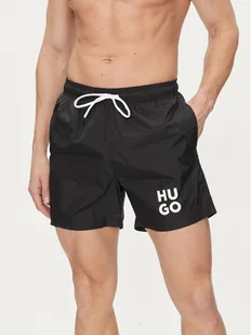Hugo Szorty kąpielowe Paol 50510190 Czarny Regular Fit - Kąpielówki męskie - miniaturka - grafika 1