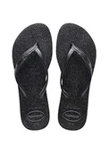 Klapki i japonki damskie - Havaianas Fantasia Gloss, Klapki Damskie, czarny, 41/42 EU - miniaturka - grafika 1