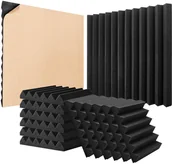Inne akcesoria studyjne - Panele Akustyczne z Pianki 24 sztuk, 30 x 30 x 2,5 cm - miniaturka - grafika 1