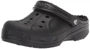 Crocs Unisex - Adult Ralen Clogs | Fuzzy Kapcie, Czarny/czarny, 41/43 EU - Kapcie damskie - miniaturka - grafika 1
