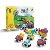 Klocki - Klocki magnetyczne Ruchome Samochody 18el - miniaturka - grafika 1