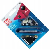 Pasmanteria - napy do kurtek, bluz czarne fi 15mm 10szt PRYM 390307 . - miniaturka - grafika 1