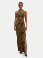 Sukienki - Guess Sukienka wieczorowa W6RK10 KA652 Beżowy Regular Fit - miniaturka - grafika 1