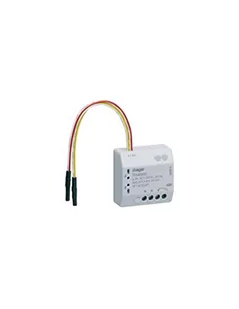 Hager Polo KNX Wyjście załączające przekaźnikowe 1-krotne + wejście bezpotencjałowe 2-krotne RF quicklink TRM693G TRM693G - Gniazdka elektryczne - miniaturka - grafika 1