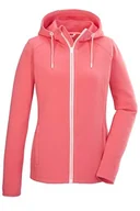 Kurtki damskie - killtec Damska kurtka PowerStretch z kapturem KOS 33 WMN FLX JCKT, Sunset Pink, 44, 42851-000 - miniaturka - grafika 1