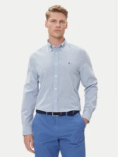 Tommy Hilfiger Koszula MW0MW39459 Niebieski Regular Fit - Koszule męskie - miniaturka - grafika 1