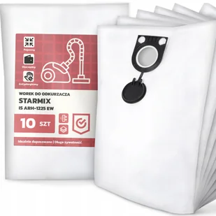 10x Worek do Odkurzacza Starmix Is ARH-1225 Ew Syntetyczny Tekstylny G9 - Worki do odkurzaczy - miniaturka - grafika 1