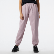 Spodnie damskie - Spodnie damskie New Balance WP23553VSW  różowe - miniaturka - grafika 1