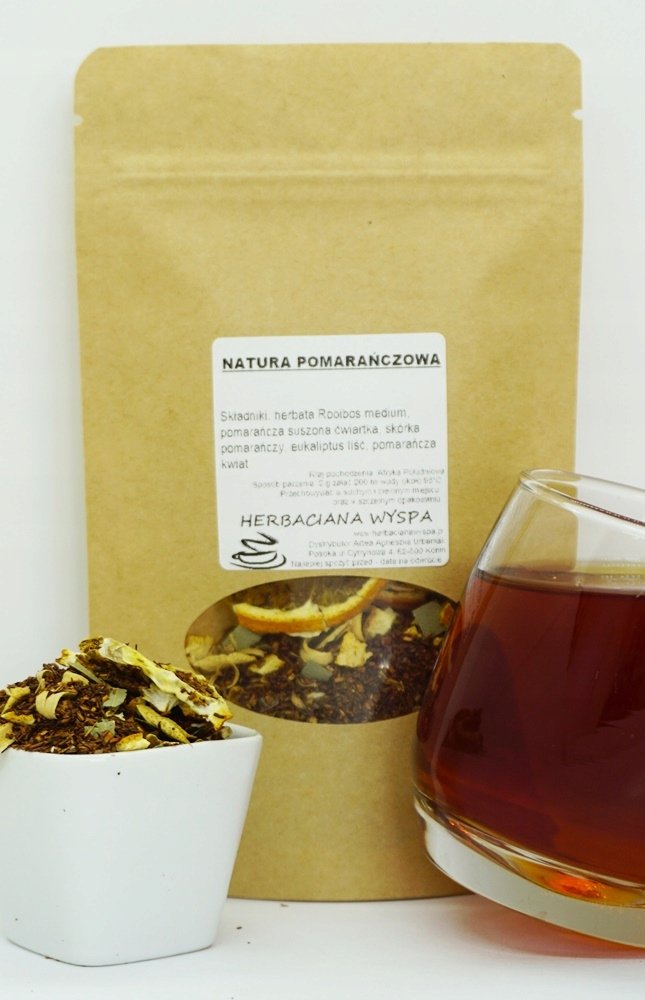 Natura Pomarańczowa Rooibos 1 kg herbata bez aromatu pomarańcza eukaliptus