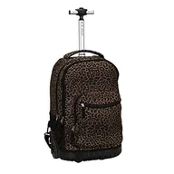 Plecaki - Rockland Plecak na kółkach z pojedynczym uchwytem, panterka, 45 cm - miniaturka - grafika 1