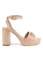 Sandały damskie - Nine West Sandały R25SS04320 Beżowy - miniaturka - grafika 1