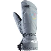 Odzież sportowa dziecięca - Rękawice Narciarskie Dziecięce Viking Smaili 08 szary - miniaturka - grafika 1