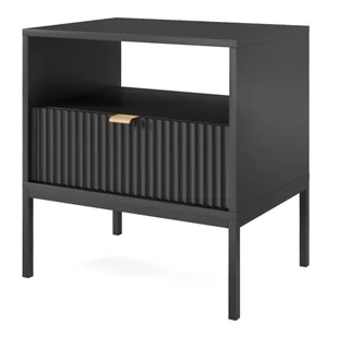 Stolik nocny NOVA S54 Czarny - Szafki nocne - miniaturka - grafika 1